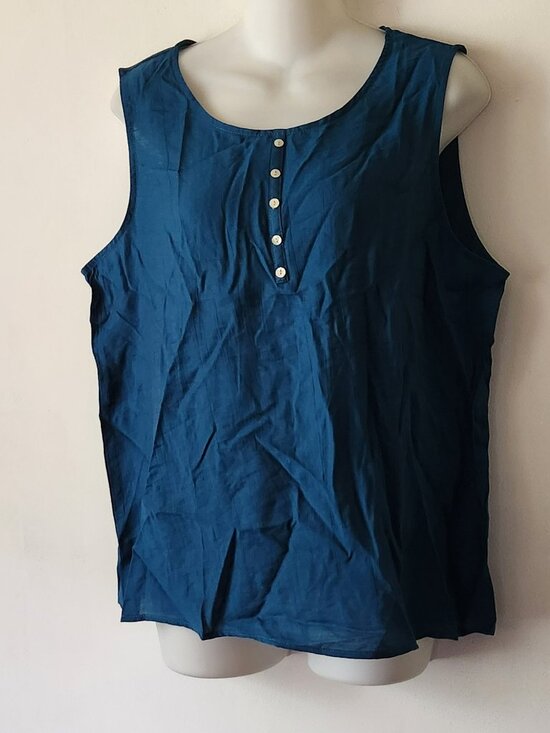Source Unknown Tops - Lightweight tank sz XL medium blue EUC